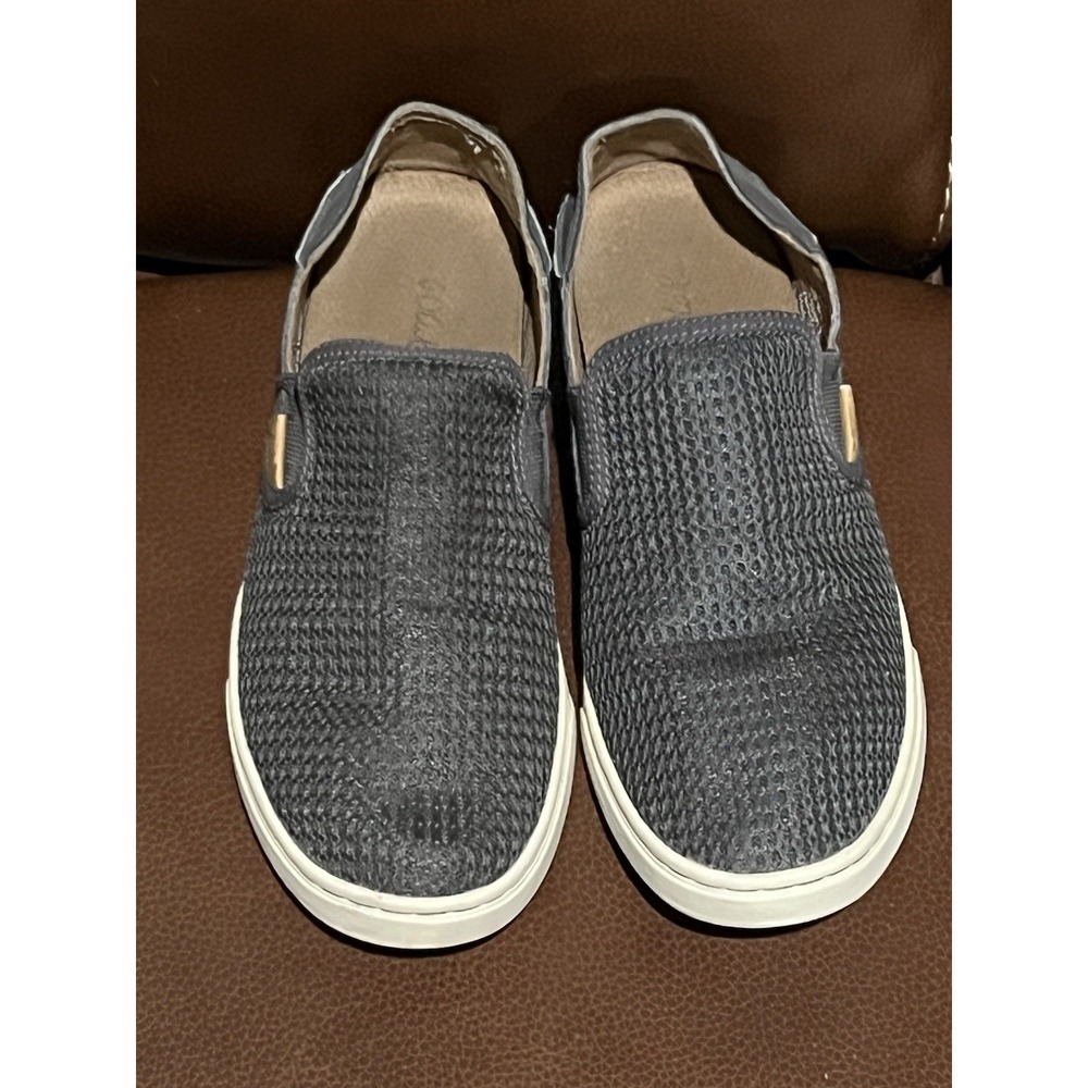 Olukai Womens Pehuea Slip-On Sneakers Grey Sz 7